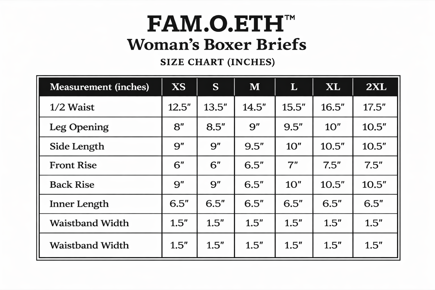 FAM.O.ETH™️ Woman’s Boxer Briefs