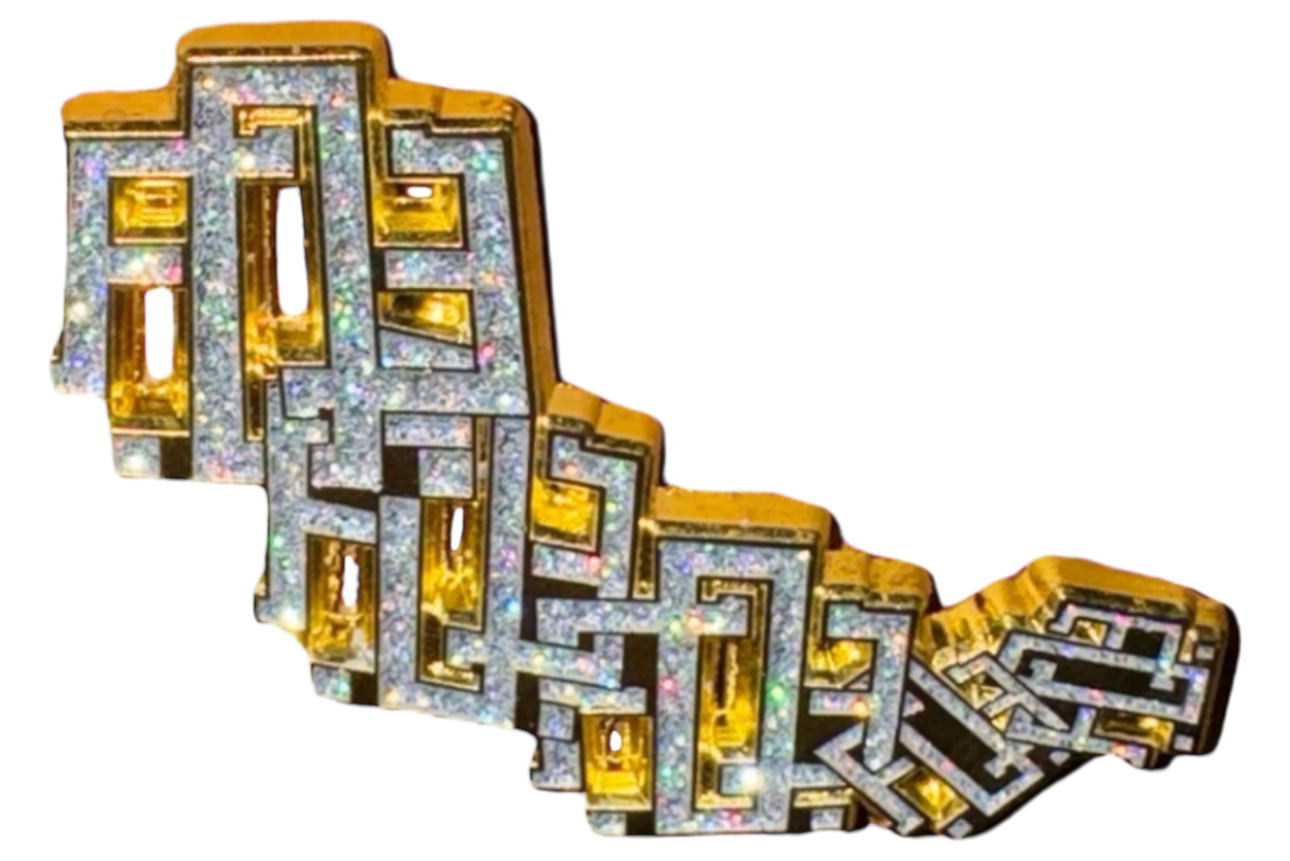 Gold/Silver F.O.E™ Crescent Pin